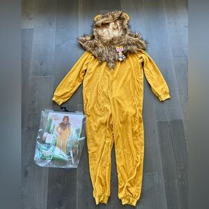 Adult Zipster Cowardly Lion One Piece Costume - The Wizard of Oz - Large/XL